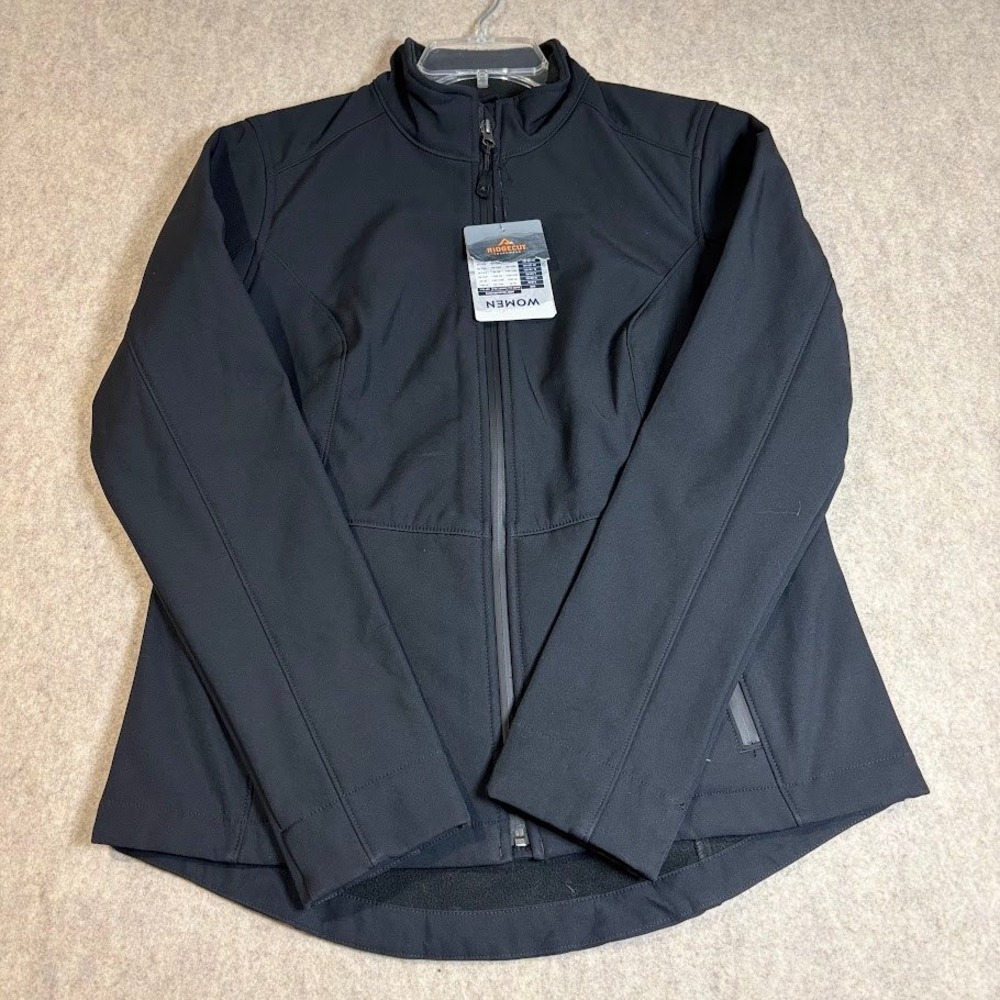 Ridgecut Jacket Women S Black Polyester Softshell Full Zip Workwear Outdoor New